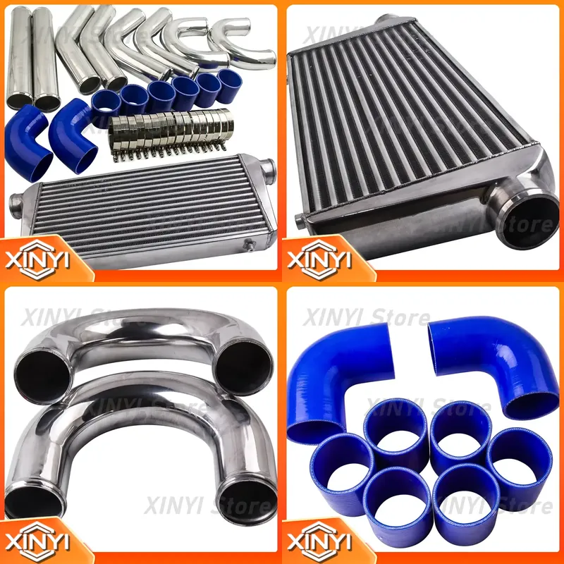 Intercooler Piping Kit Aluminum 2.5 Inch - Alüminyum Turbo İntercooler 600x300x76mm 3 İnç