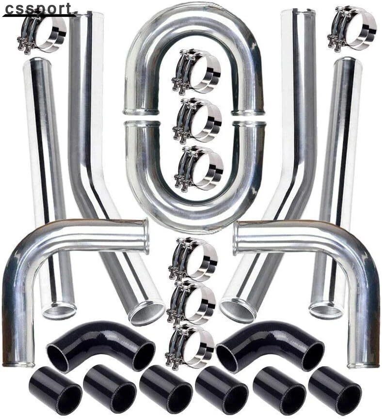 Intercooler Piping Kit Aluminum 2.5 Inch - 2,5 inç Turbo İntercooler Borusu Alüminyum