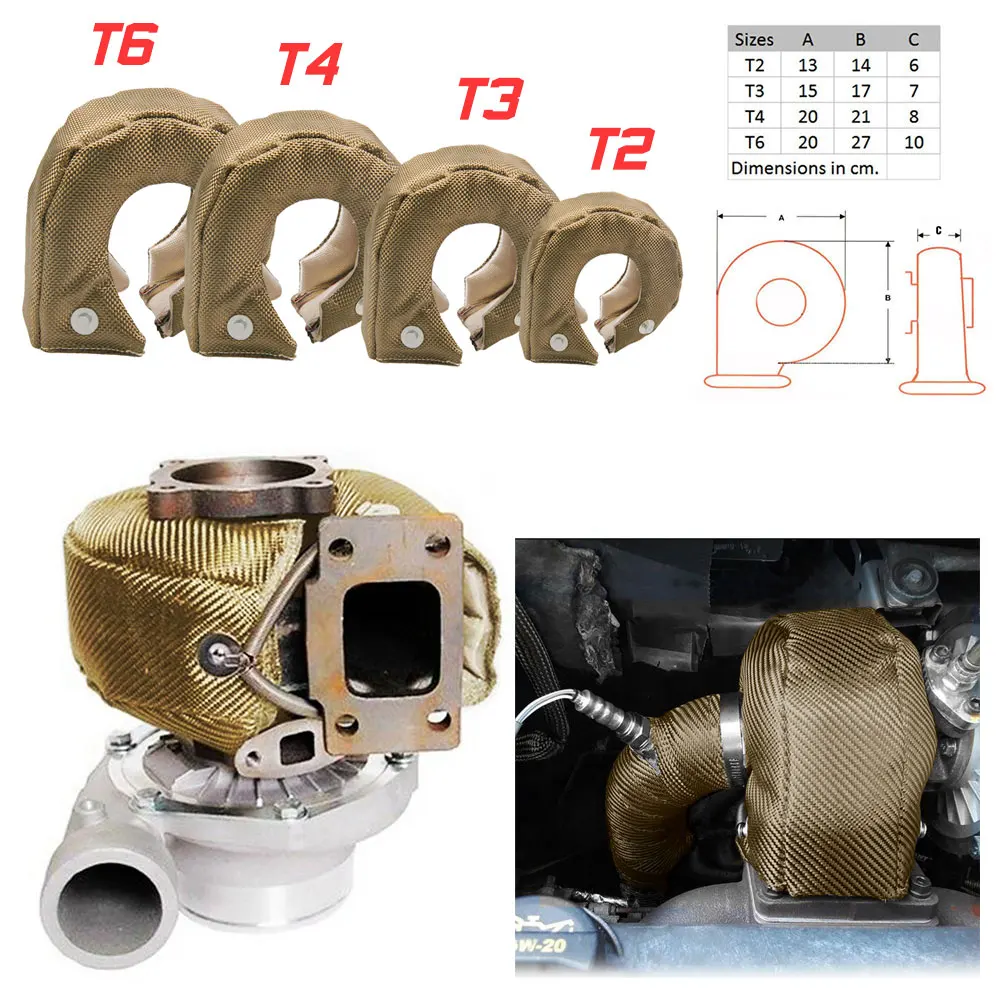 Turbo Heat Shield Blanket Titanium T3 T4 - Yarış Tipi Titanyum Turbo Isı Battaniyesi