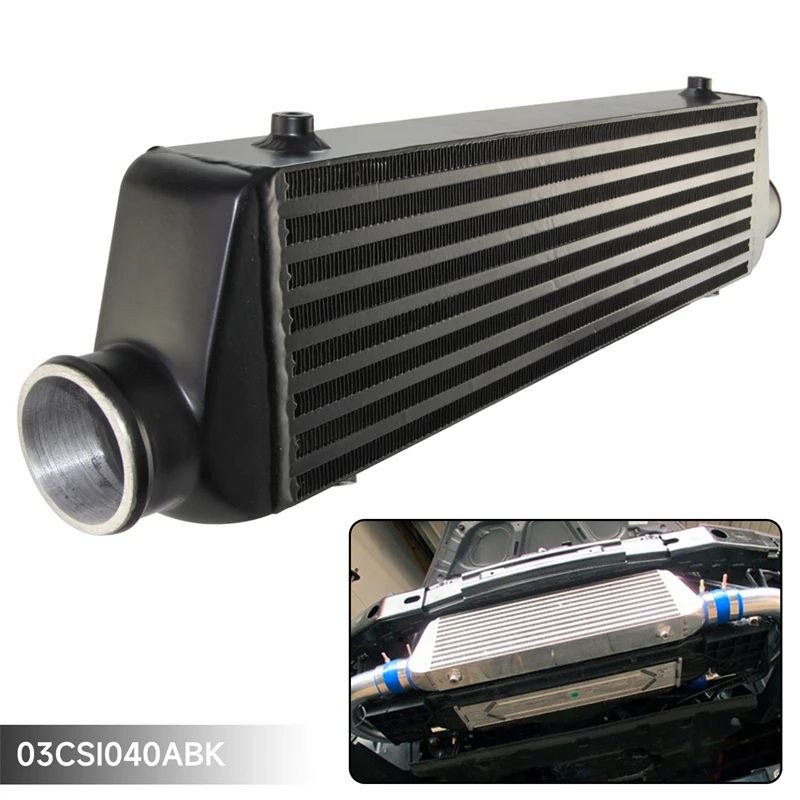 Front Mount Intercooler Universal Bar Plate - Siyah/Gümüş Evrensel Çubuk ve Plaka Ön