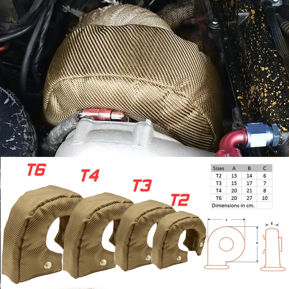 T2 T25 T28 GT28 GT30 GT35 T3 T - Turbo Heat Shield Blanket Titanium T3 T4 incelemesi ve fiyatı