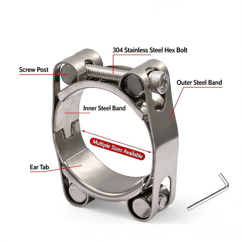 Turbo Basınç Hortumları için A - T-Bolt Hose Clamps Stainless Steel Turbo incelemesi ve fiyatı