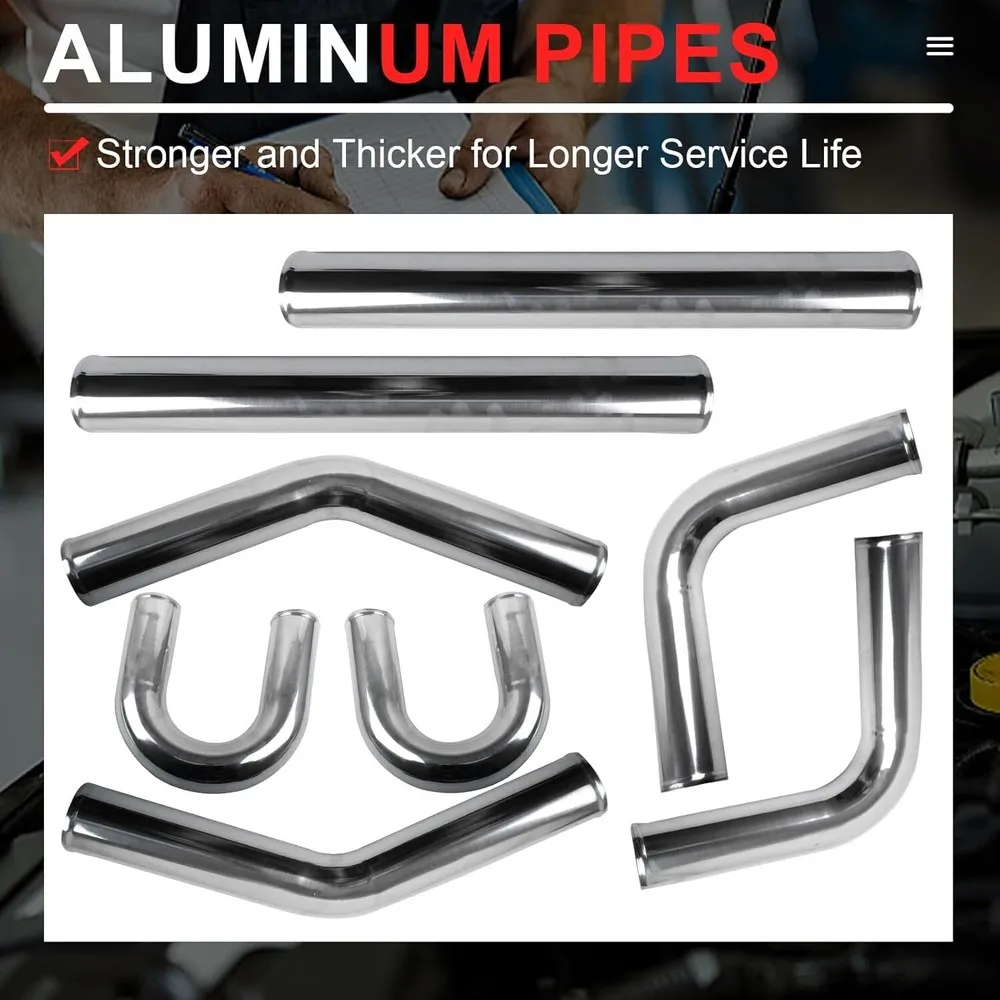 2,5 inç Turbo İntercooler Boru - Intercooler Piping Kit Aluminum 2.5 Inch incelemesi ve fiyatı