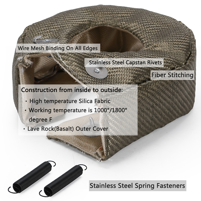 %100 Tam Titanyum Turbo Isı Ka - Turbo Heat Shield Blanket Titanium T3 T4 incelemesi ve fiyatı