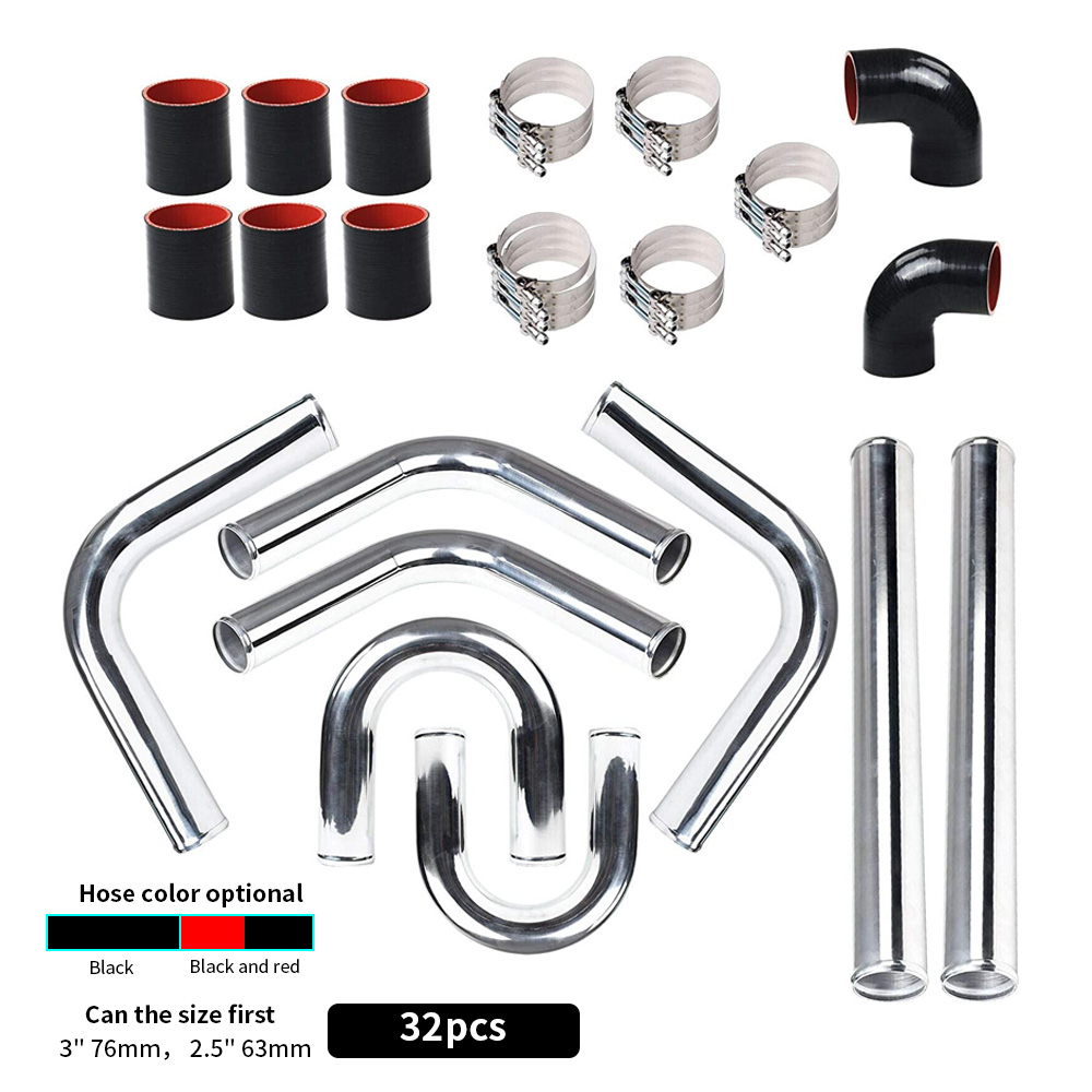 Alüminyum Turbo Intercooler bo - Intercooler Piping Kit Aluminum 2.5 Inch incelemesi ve fiyatı