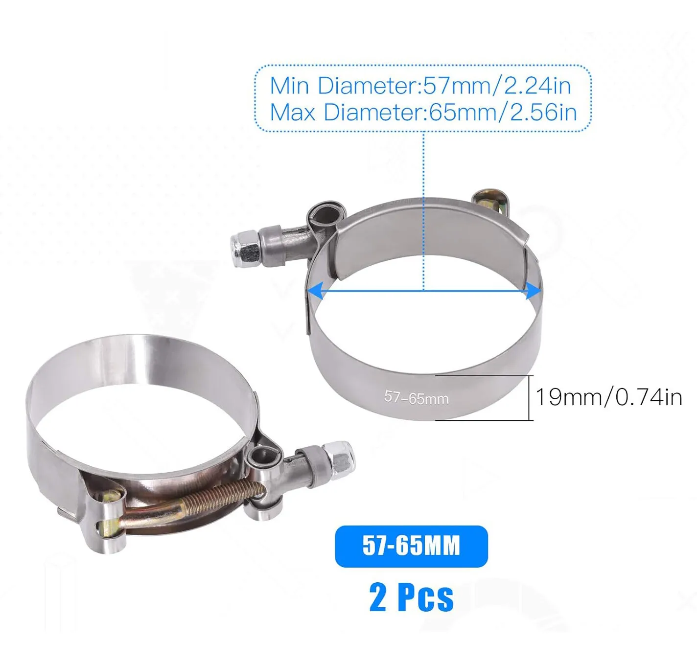 2 adet 4 adet 2 inç T-cıvata k - T-Bolt Hose Clamps Stainless Steel Turbo incelemesi ve fiyatı