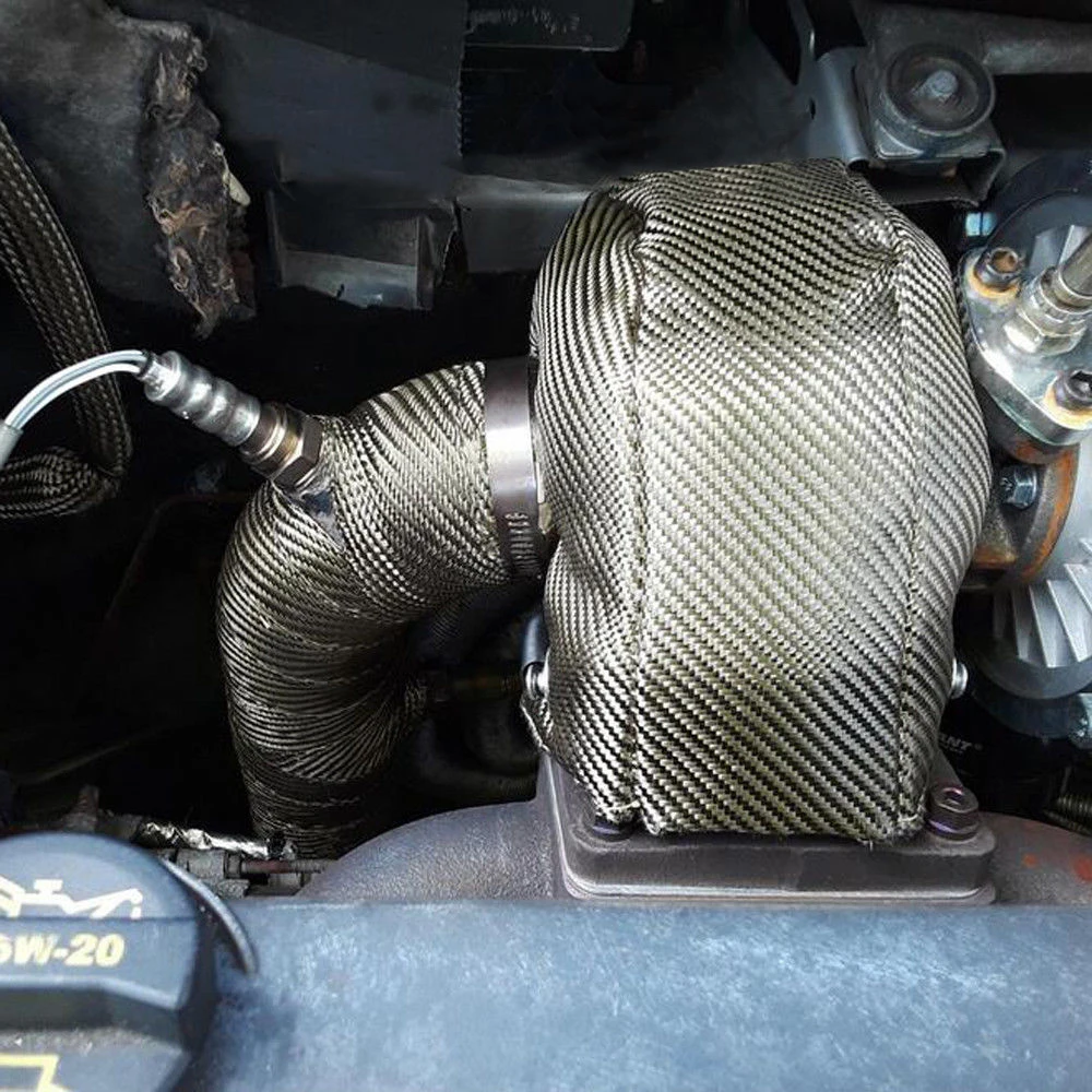 T25 T3 T4 T6 titanyum Turbo ba - Turbo Heat Shield Blanket Titanium T3 T4 incelemesi ve fiyatı