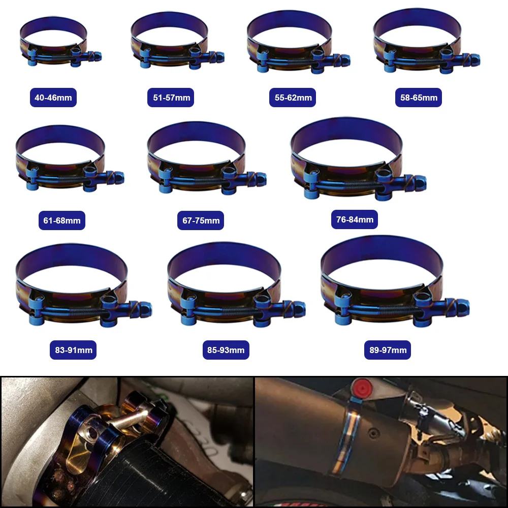 Evrensel Titanyum Mavi T-Bolt  - T-Bolt Hose Clamps Stainless Steel Turbo incelemesi ve fiyatı